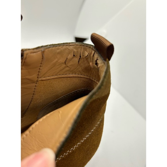 Franco Sarto Brown Booties Low Ankle Women Size 7.5 Leather Upper - Picture 3 of 6